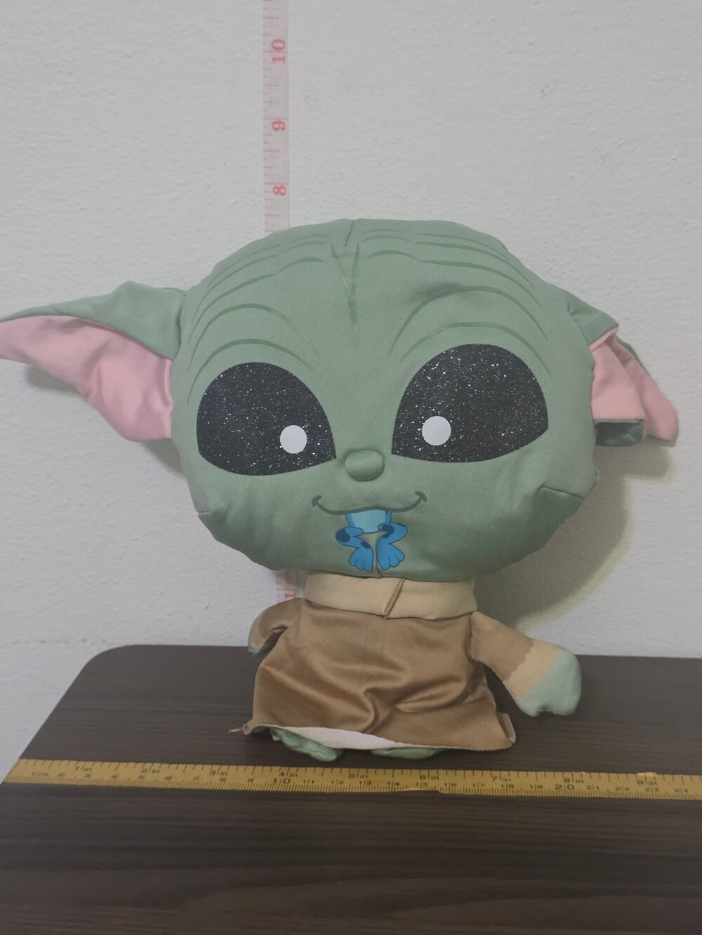 Just Play Star Wars Doorables Puffables "Grogu with Frog" 10-inch Plush